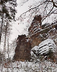 Sporn und Fensterturm, Klettergipfel in der Weberschlucht